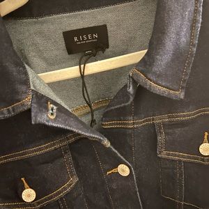 Risen boutique Jean dark Denim Jacket 3x NWT